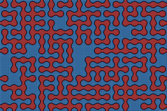 Blob maze tiles